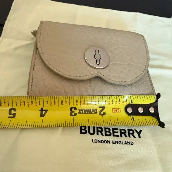 Burberry Women's Chess Hunter Leather Compact Tri-fold Wallet - Picture 11 of 15